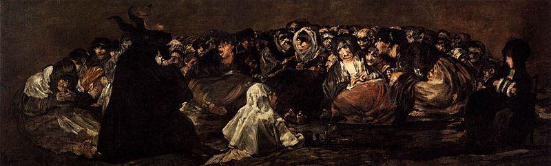 Francisco de Goya Witches Sabbath oil painting picture
